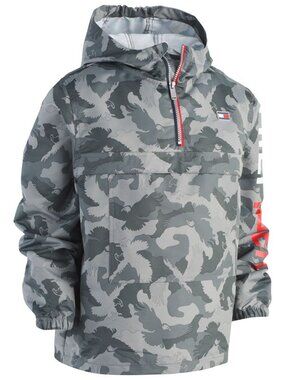Tommy Hilfiger Big Boys Frasier Pullover Hooded Windbreaker Jacket
